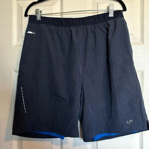 Unipro men’s blue lined athletic shorts size large